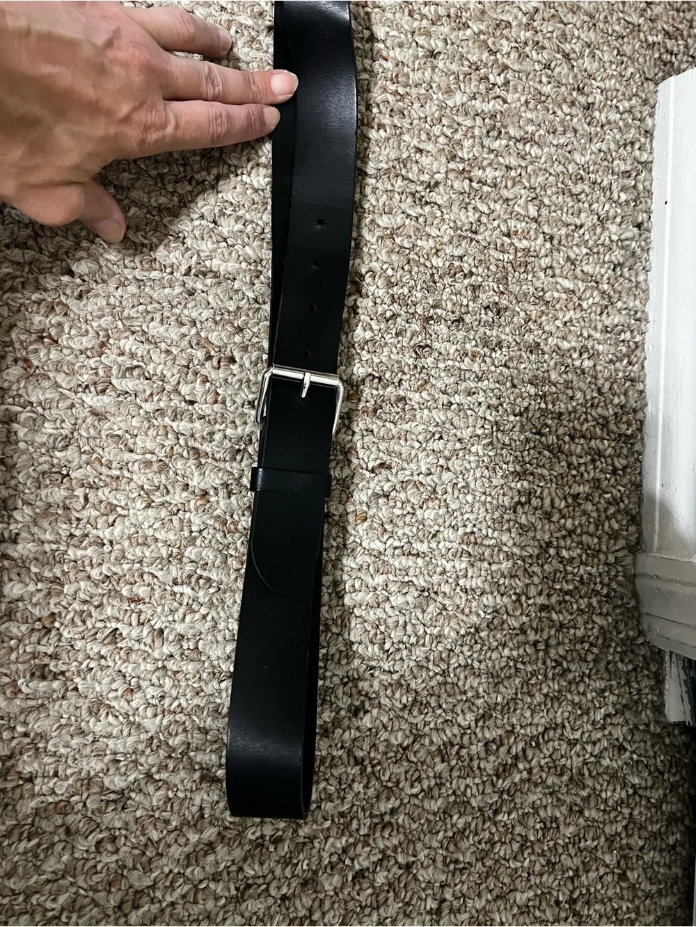 Men’s H&M Black Leather belt. Size Small